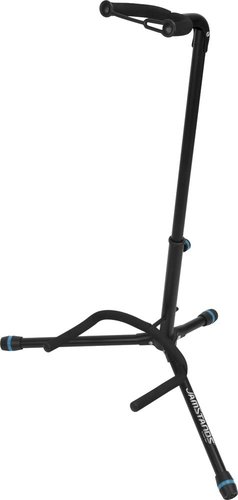 Ultimate Support JS-TG101C JamStands Series Tubular Guitar Stand with Blue Accent Bands JS-TG101C