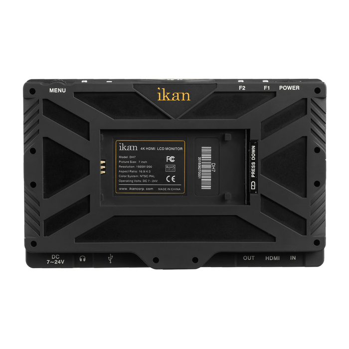 ikan DH7-DK 7" 4K HDMI On-Camera Monitor Deluxe Kit