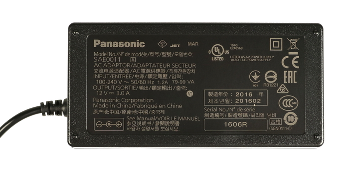 Panasonic SAE0011AB AC Adaptor For AG-DVX200