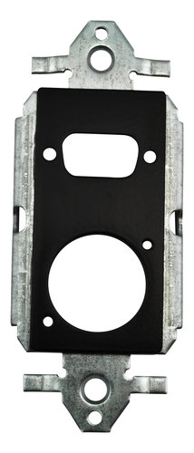 FSR, Inc SS-P2XLR-BLK 2 Neutrix D-Hole Plastic Decora Insert SS-P2XLR-BLK