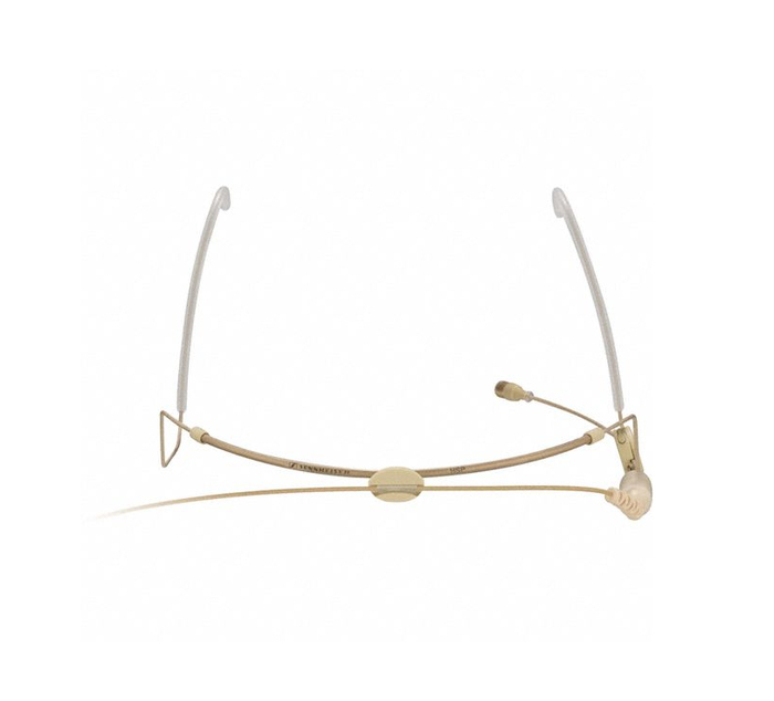 Sennheiser HSP4-3 Headworn Microphone with Cardioid MKE Platinum Capsule, LEMO3 Connector, in Beige HSP4-3