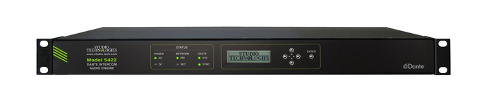 Studio Technologies Model 5422-01 Dante Intercom Audio Engine (Single 32 Output Channel Group) MODEL-5422-01