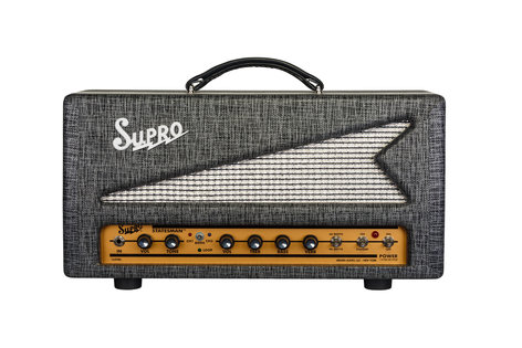 Supro 1699RH Statesman Head 2-Channel 50-watt Amplifier Head STATESMAN-HEAD