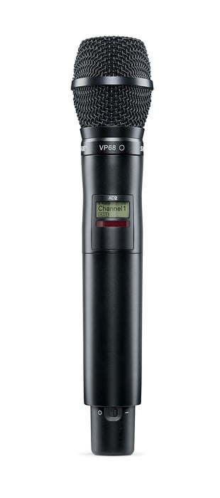 Shure AD2/VP68 Axient Digital Handheld Transmitter With VP68 Mic Capsule