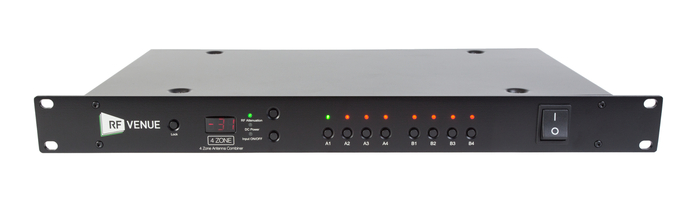 RF Venue 4 ZONE 4 Zone Antenna Combiner ZONE-4