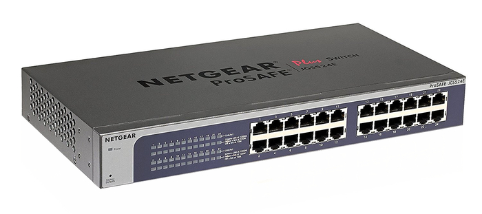 Netgear JGS524E-200NAS ProSAFE Plus 24-Port Gigabit Ethernet Switch