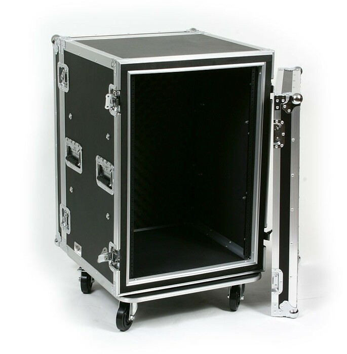 Elite Core Audio SC16U-20 16RU ATA Shock Amp Rack with Casters SC16U-20