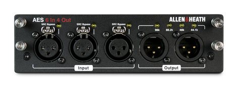 Allen & Heath M-DL-AES6I4O-A AES3 card, 6x4, for dLive AH-M-DL-AES6I40-A