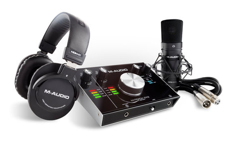 M-Audio M-TRACK-2X2S-PRO-XUS USB Microphone Recording Bundle M-TRACK-2X2S-PRO-XUS