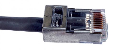 Platinum Tools Jar of 50 Shielded EZ-RJ45 Connectors for CAT5e and CAT6 Cables with Internal Ground 202020J