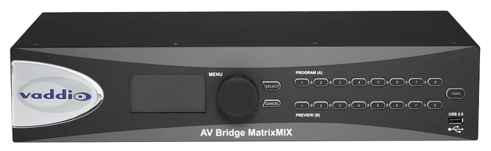 Vaddio AV Bridge MatrixMIX Multipurpose AV Switcher