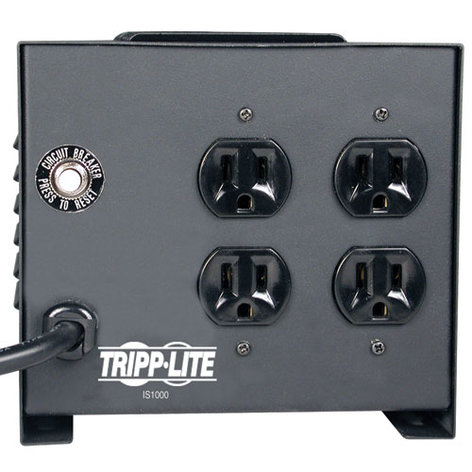 Tripp Lite IS1000 Isolator Series Transformer Based Power Conditioner, 4 Outlets, 1000W