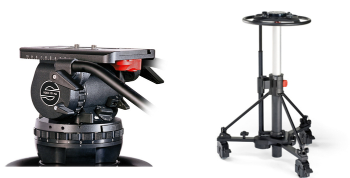 Sachtler 2580 Video 25 Plus FB Fluid Head (2501P) + Combi Ped 1-40 (5199) 2580