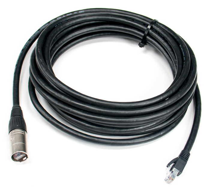 Elite Core PROCAT5E-S-RE-30 30' Ultra Flexible Shielded Tactical CAT5e Cable With Ethercon To RJ45 Connectors