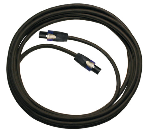 RapcoHorizon Music H12-75-N4-N4 12 AWG H Speaker Cable in Black, 75 ft, 2 Neutrik NL4 H12-75-N4-N4
