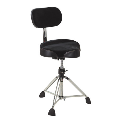 Gibraltar 9608MB Motorcycle Seat-Style Drum Throne With Backrest