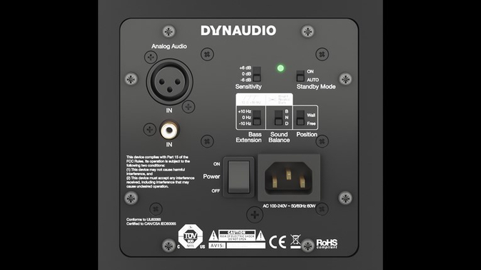 Dynaudio LYD-8B Nearfield Monitor With 8" Woofer, 50W + 80W (black)
