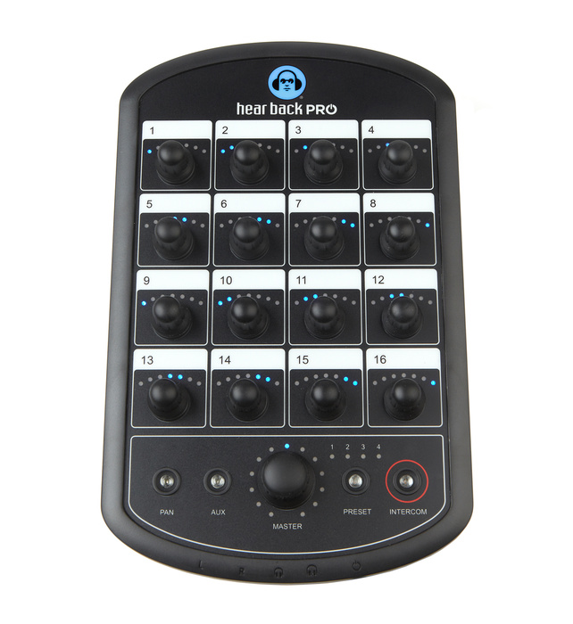 Hear Technologies PROHB4DA Hear Back PRO Four Pack, Dante™ Input Network-Based 16-Channel Personal Monitor Mixer System Package