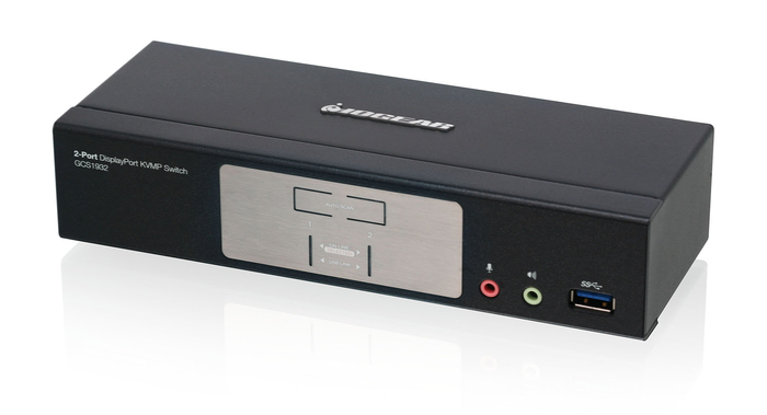 IOGEAR GCS1932 2-Port DisplayPort 1.2 KVMP Switch With USB 3.1 Gen1 Hub And Audio
