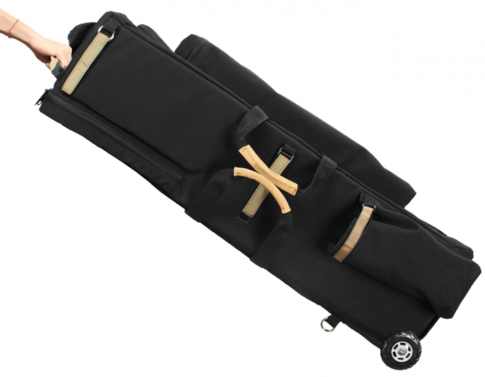 Porta-Brace LPB-4OR Light Pack Case with Removable Wheel System, Black LPB-4OR