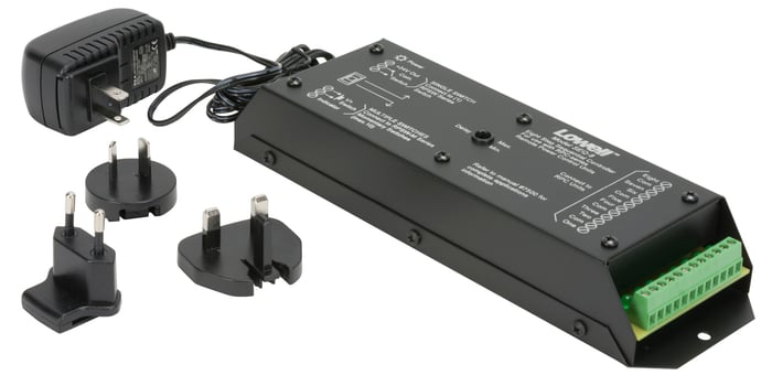 Lowell SEQ-8 8-Channel Power Sequencer, Surface Mount, Power Supply With 4 Plug Adaptors