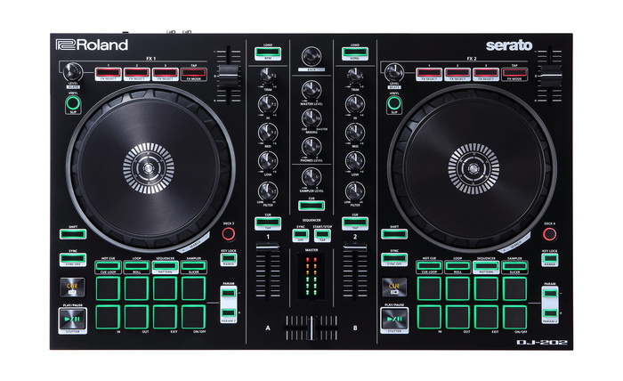 Roland DJ-202 DJ Controller 2-Channel Compact Serato DJ Controller