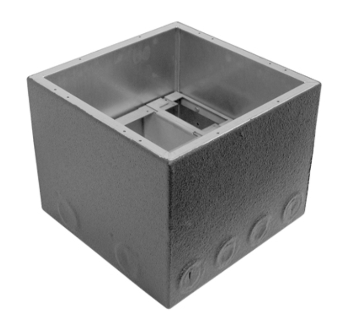 Ace Backstage Co. BRK1028BBXW 8" Polyurethane Encapsulated Extra Deep Full Stage Pocket Back Box BRK1028BBXW