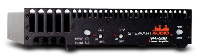 Stewart Audio PA-50B Half Rack 2-Channel Amplifier, 2x25W At 8 Ohms