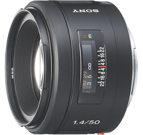 Sony Planar T* 50mm f/1.4 Prime Camera Lens