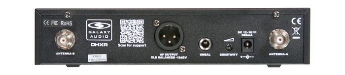 Galaxy Audio DHXR DHX UHF Wireless Mic System Receiver