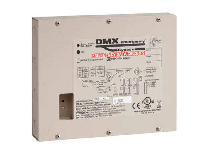 ETC/Elec Theatre Controls DEBC-6 6-Output DMX Emergency Bypass Controller DEBC-6