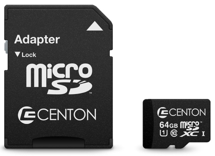 Centon S1-MSDXU1-64G 64GB MicroSDXC UHS-1 Card S1-MSDXU1-64G