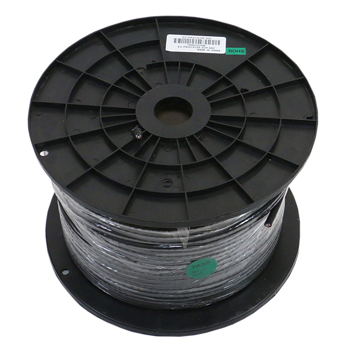 Elite Core Audio PROCAT5E-S-500 Tactical Shielded Soft CAT5E Bulk Cable, 500 ft Spool PROCAT5E-S-500