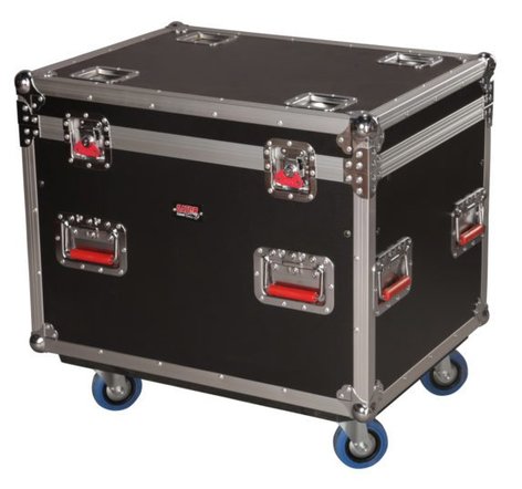 Gator G-TOURTRK3022HS 30"x22"x22" Utility Case With Dividers And Casters, 9mm Construction