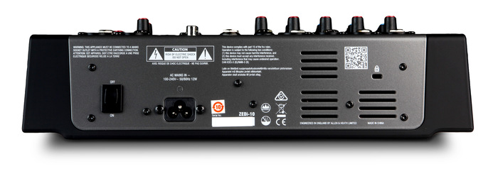 Allen & Heath ZEDI-10-B1 10-Channel Analog USB Mixer With Instrument Inputs, B-Stock