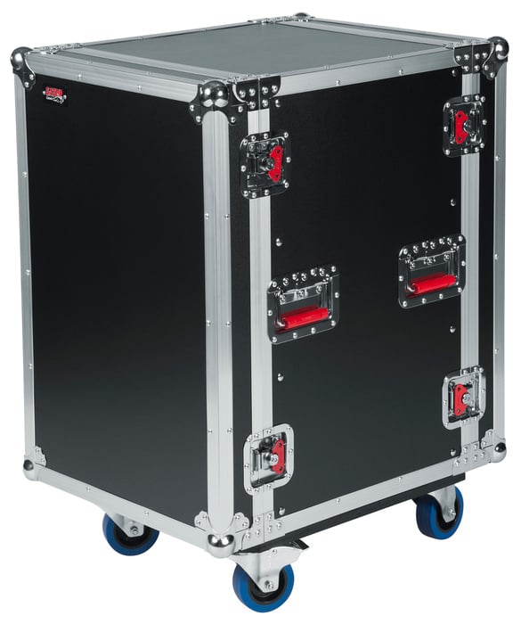 Gator Cases G-TOUR 16U CAST 16RU ATA Style Rack Case with Locking Caster Board G-TOUR-16U-CAST