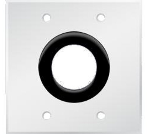 PanelCrafters PC-G2900-E-P-E Bulk Wire Wall Plate with 1-1/2" Grommet Hole, Powdercoated White PC-G2900-E-P-E