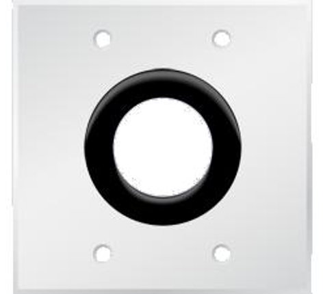 PanelCrafters PC-G2900-E-P-E Bulk Wire Wall Plate With 1-1/2" Grommet Hole, Powdercoated White