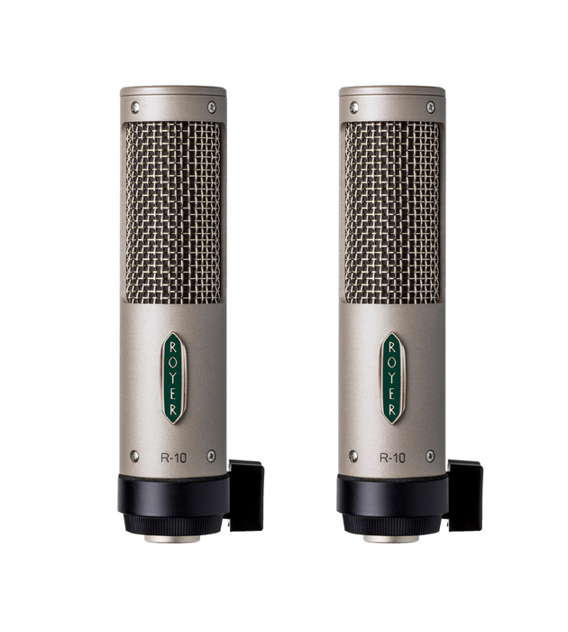 Royer Labs R-10-MP Matched Pair Package of Passive Ribbon Microphones R-10-MP