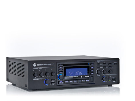 RCF ES-3323-MK2 4-Channel 3-Zone 320W RMS Mixer/Amplifer with CD And USB-MP3 Playback ES-3323-MK2