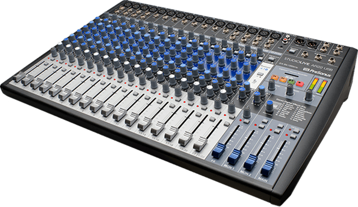 PreSonus StudioLive AR22 22-Channel Analog Hybrid Mixer With Effects, Recorder, USB Interface