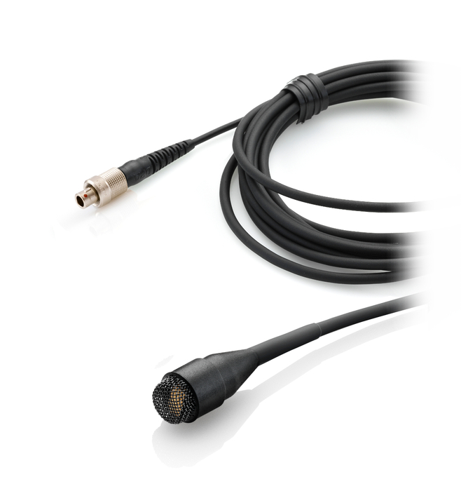 DPA Microphones SC4061-B03 Standard Sensitivity Omnidirectional Miniature Microphone with Hardwired 3-Pin Lemo Connector, in Black 4061-B03