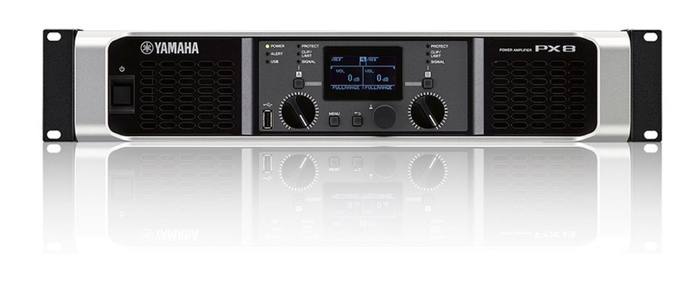 Yamaha PX8 Dual-channel • 1050 Watts x 2 @ 4 Ohms • Lightweight Class-D Amplifier PX8