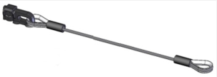 Allen Products/Adaptive Technologies SC-188-30-SS Safety Cable and Shackle SC-188-30-SS