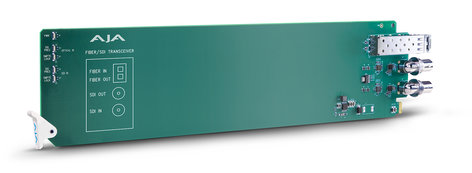 AJA Video Systems Inc OG-FIBER-TR-MM openGear 1-Channel 3G-SDI/LC Multi-Mode LC Fiber Transceiver OG-FIBER-TR-MM