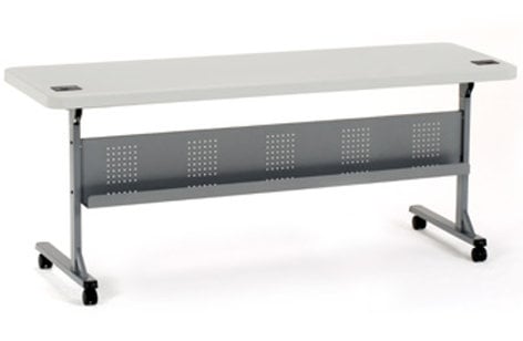 National Public Seating BPFT2472 Flip N Store Table, 72"x24"x29.5" BPFT-2472
