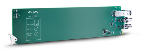 AJA Video Systems Inc OG-FIBER-T-MM openGear 1-Channel 3G-SDI to Multi-Mode LC Fiber Transmitter OG-FIBER-T-MM
