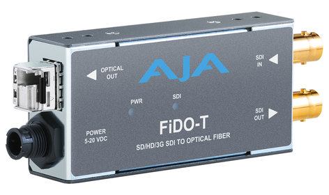 AJA Video Systems Inc FiDO-T-MM 1-Channel 3G-SDI to Multi-Mode LC Fiber Transmitter FiDO-T-MM