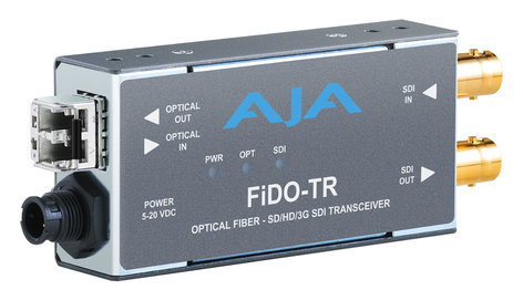 AJA Video Systems Inc FiDO-TR-MM 1-Channel 3G-SDI/LC Multi-Mode LC Fiber Transceiver FiDO-TR-MM