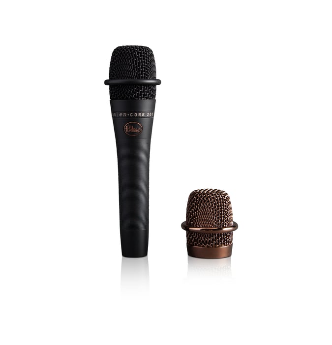 Blue ENCORE-200-BLACK Phantom Powered Dynamic Handheld Live Performance Microphone